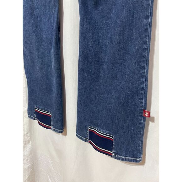 Deadstock RocaWear Y2k Low Rise Baggy Wide Leg Dark Jeans 15/16 - Picture 6 of 12